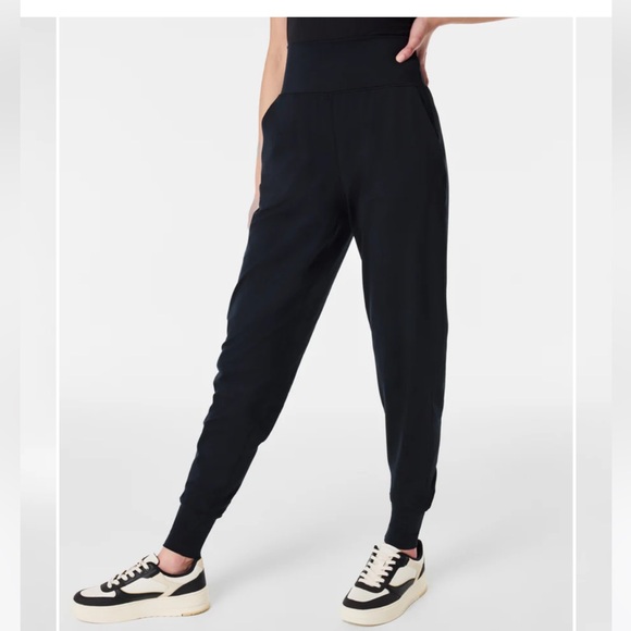 Spanx soft and smooth jogger black regular 29”  sz small‎ - Picture 2 of 12